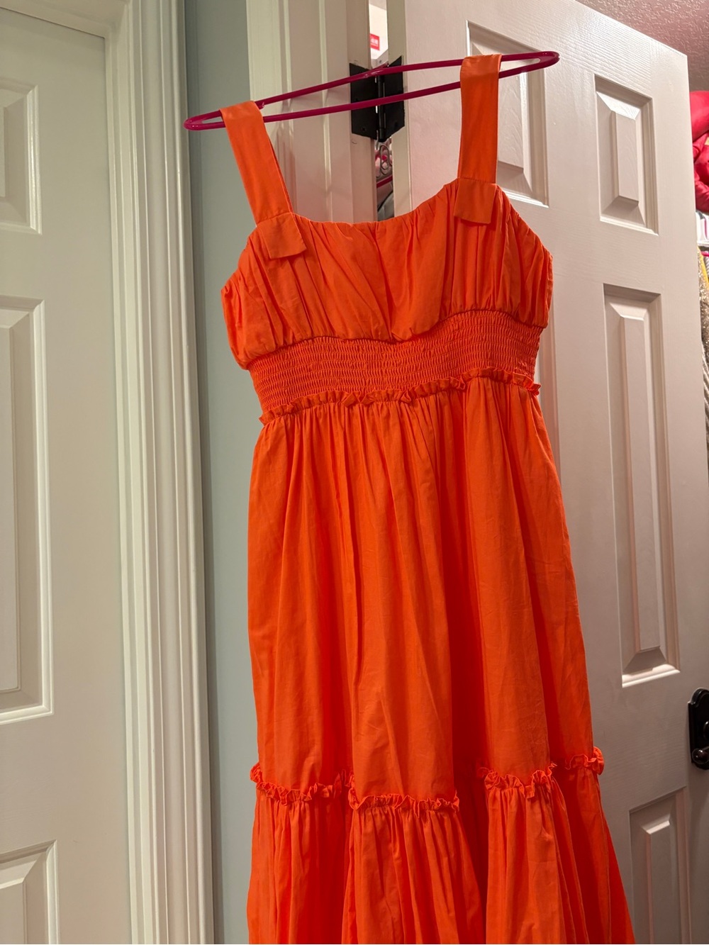 Bright Orange Maxi Sundress